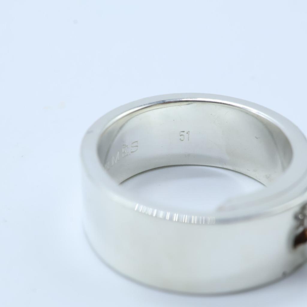 HERMES 925 Kelly Ring ring 51 SilverUsed