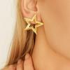 Handmade Stainless Steel Earrings Bean/Star/Floral/Butterfly/Coral Ear Studs Accessories Trendy Jewelry for Ladies