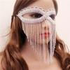 New Accessories Fringed Rhinestone Eye Mask Creative Face Mask Nightclub Party Flash Diamond Mask