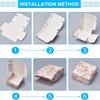WTEMPO Birthday Wedding Foldable DIY Gift Boxes Flower Printed Soap Boxes Party Decor Treat Boxes Daily Presents Wrapping Boxes