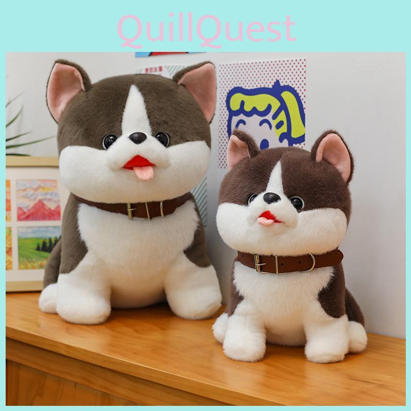 Cute Dog Plush Toy Huskies Animal Soft Stuffed Animal For Teens And Kids