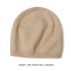 Women's 100% Pure Cashmere Double-Layered Knitted Hat - Autumn/Winter Style
