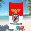 Strandtuch mit Muster von Sport Lisboa e Benfica - weich, saugfähig, maschinenwaschbar, leicht & modern, zum Schwimmen, Reiseutensilien