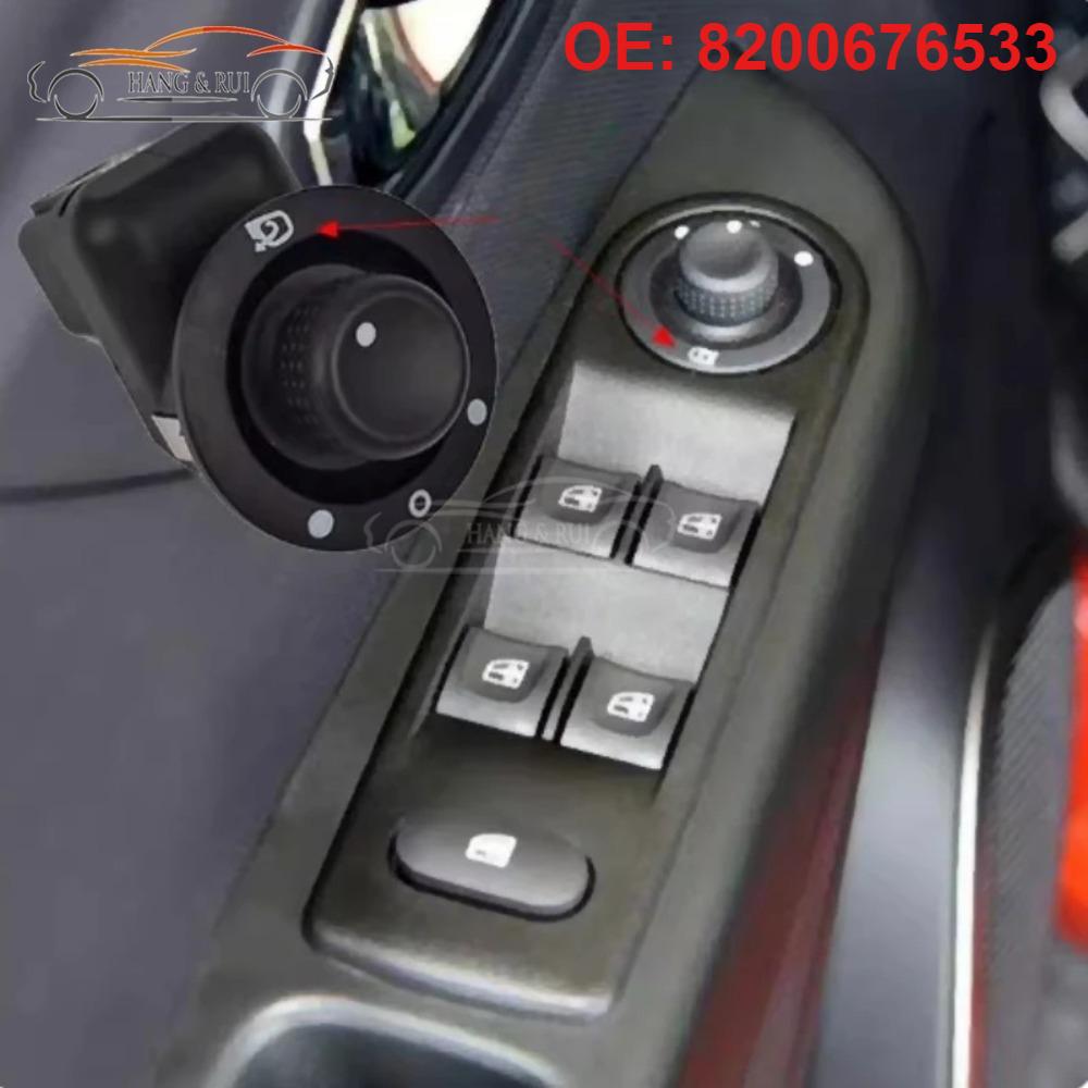 8200676533 Auto Rückspiegel Seitenspiegel Verstellschalter Knopf 10 Pins für Clio II 2 Scenic 2 Kangoo