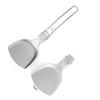 Folding Spatula Outdoor Camping Food Turner Spatula Portable Stainless Steel Spatula for Picnic Barbecue Travel