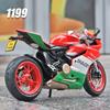 1/9 Ducati 1199 Panigale R Alloy Die Cast Motorcycle Model Toy Vehicle Collection Sound and Light Off Road Autocycle Toys Car