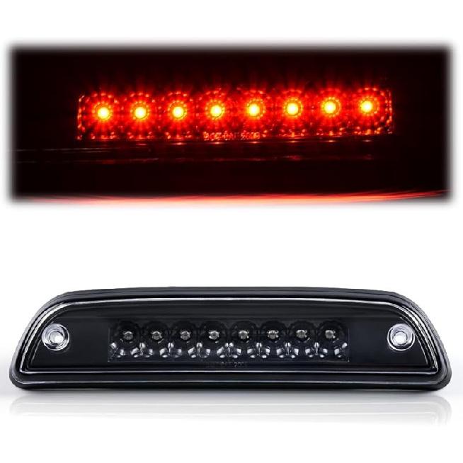 PIT66 3Rd Brake Light Compatible With 2004-2008 Ford F150 High Mount Center Rear Roof Third Cargo Light Parking Light Halogen Clear/Red Lens Tercera