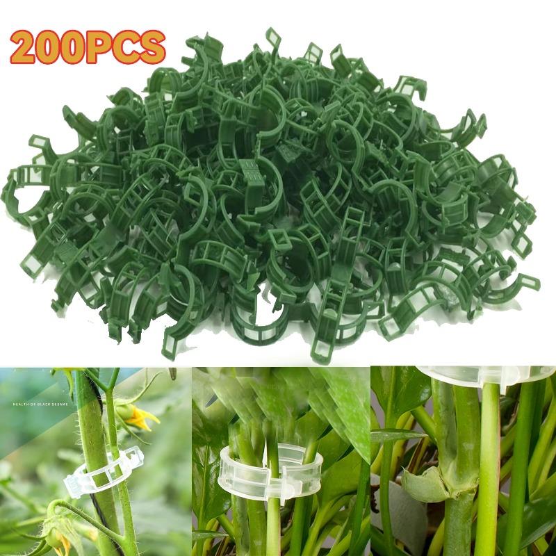 100/200PCS cleme de fixare a plantelor reutilizabile pentru legume, viță de vie, conectează instrumentul de fixare a legumelor, roșii, altoire, proteja consumabile de grădină