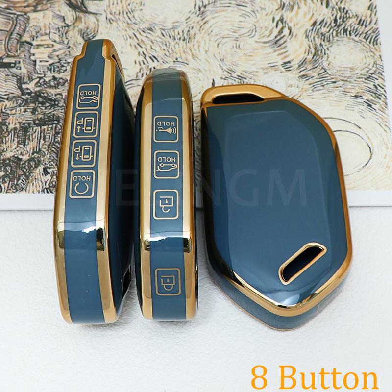 4/5/6/7/8/9 Bottons Car Smart Remote Key Case Cover for Kia Carnival EV9 Picanto GT Line 2024 Auto Shell Fob Holder Accessories