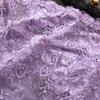 Lavender Lace Lingerie Set With Bra Skirt Bow And Matching Panties
