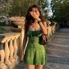[The Wizard of Oz's New Long Dress Is Thin, Retro Is Thin, Green Temperament Vacation Hot Spring Wind Is White Swimsuit