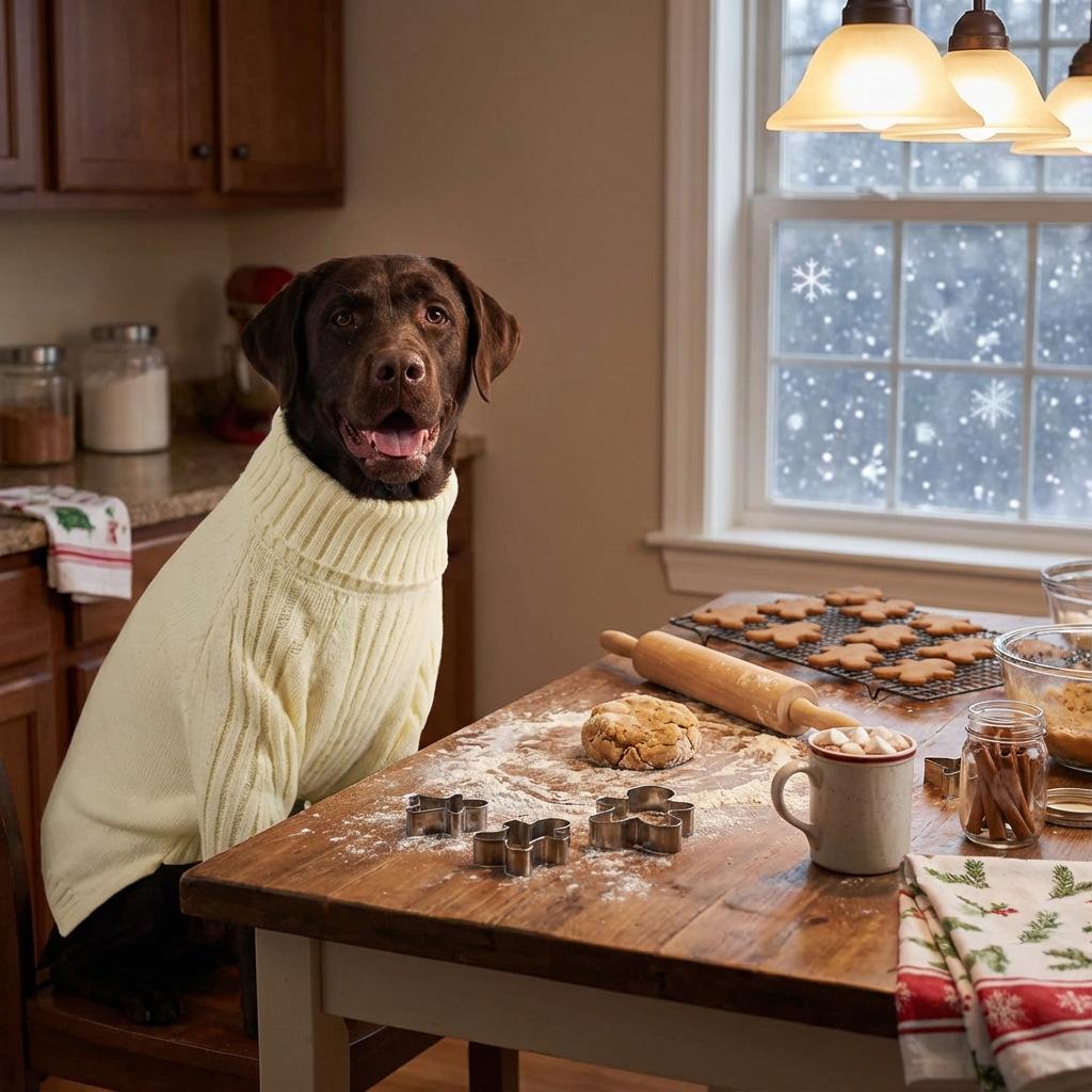 Extra Large High Neck Knitted Dog Sweater with Legs for Autumn/Winter (4XL-5XL)