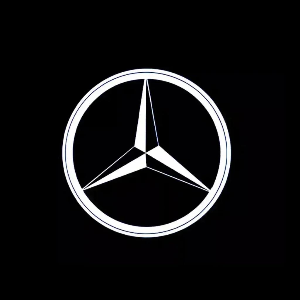 Mercedes Benz LED Car Door Light Logo HD Laser Decor Project Ghost Lamp For W176 W205 W166 W246 W212 A B C M ML GLA GLS E Class XYZAB1