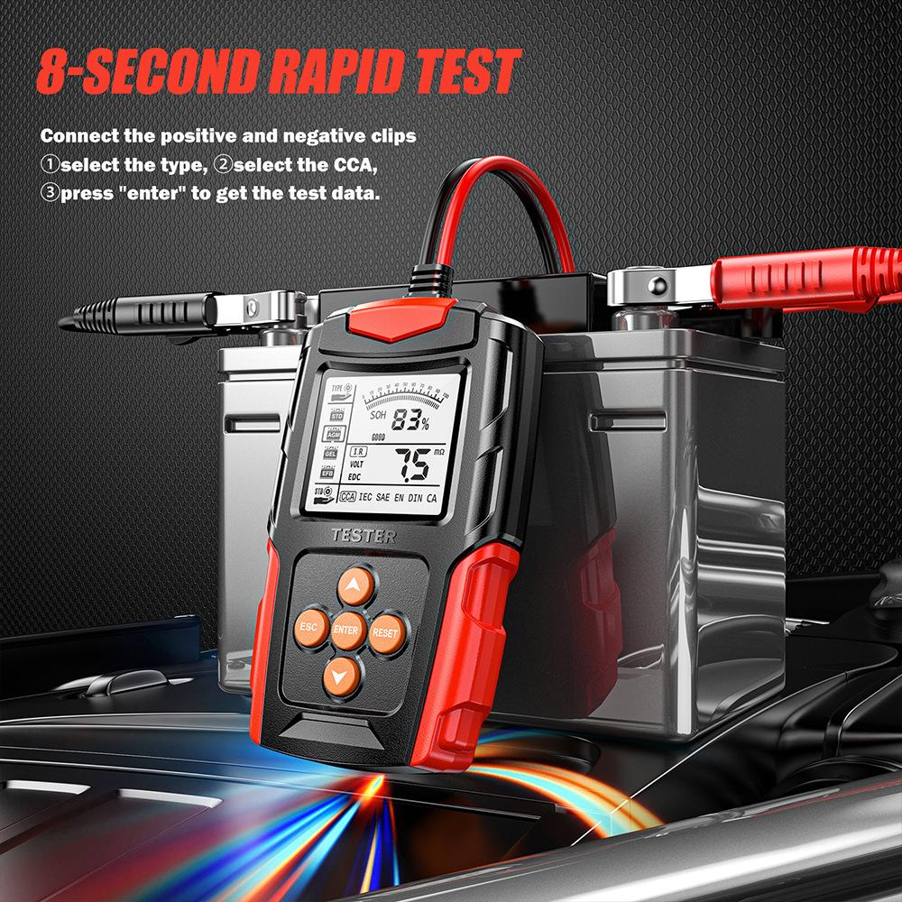 12V 24V Car Battery Analyzer Diagnostic Tools CCA Internal Resistance Tester Charging Scanner Digital Battery Tester Capacity