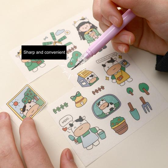 Pióro do rzeźbienia prosty styl 0.5mm stalówka artykuły papiernicze pióro do cięcia papier rzemieślniczy księga gości nóż do cięcia pióro do cięcia papieru artykuły szkolne