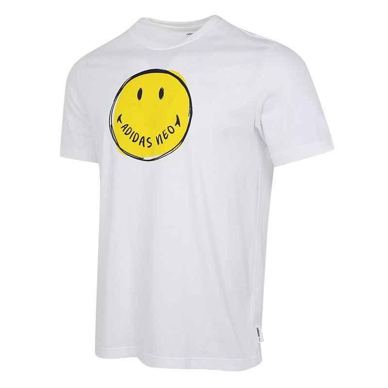 adidas neo Casual Sports Breathable Short Sleeve White Men s GP5772 XXL