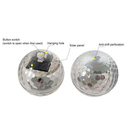 Solar Floating Pond Light for Garden 7 Color Changing Water Pool Lamp Magic Ball Bath Tub Decor for Outdoor Swimming