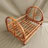 1pc Handmade Vintage Rattan Posing Bed Infant Photography Prop Studio Photo Background Accessory Baby Boy Girl Photo Shoot Tool