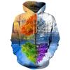 2026 Hgvoetty Felpe con Cappuccio Unisex Stampa 3D Grafica Spazio Pullover Felpe con Cappuccio per Uomo Donna