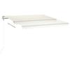 Automatic Awning with LED Lights & Wind Sensor 450 X 350 Cm Cream