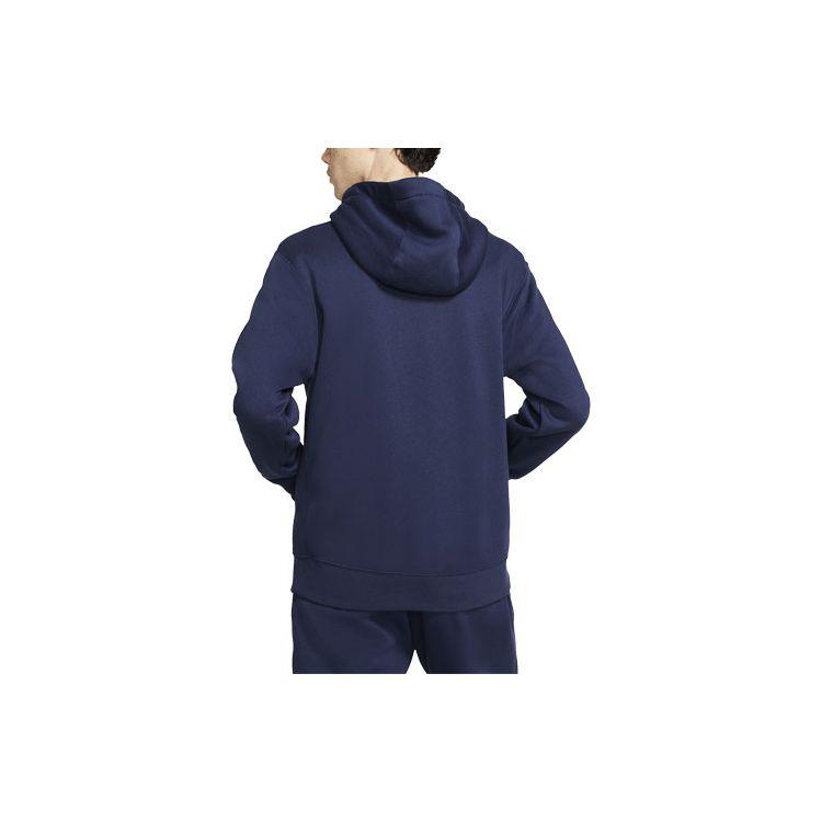 Nike Sportswear Club Fleece Full-Zip Hoodie Midnight Navy/Midnight Navy/White Men Streetwear BV2645-410