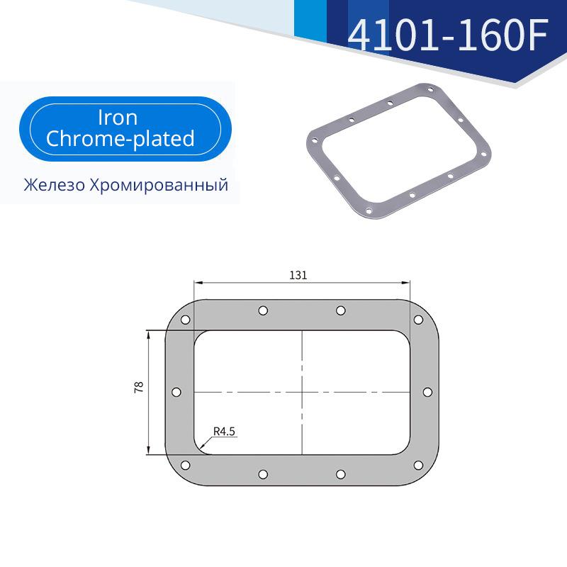 

KAK Stainless Steel Flight Container Handles Tool Box Handle and Pulls Chrome-plating Container Box Handles Furniture Hardware