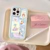 Japan and Korea cute cartoon boy and girl for iPhone16promax Apple 15 Pro mobile phone case advanced sense
