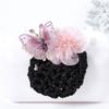 Butterfly Flower Hair Bun Net Korean Style Hair Bun Holder Work Hair Accessory  Hotel Staff Uniform