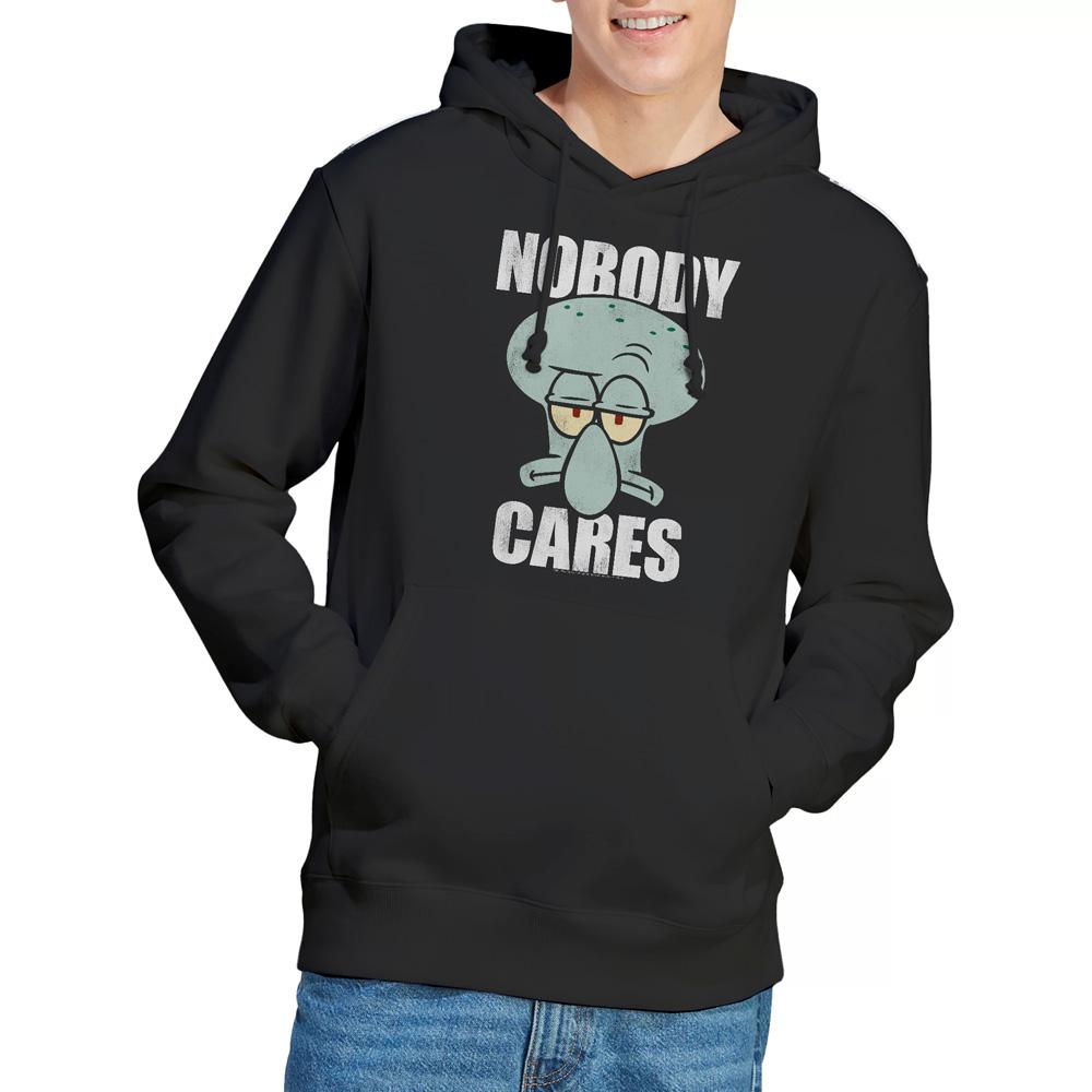 SpongeBob SquarePants Mens Nobody Cares Meme Hoodie