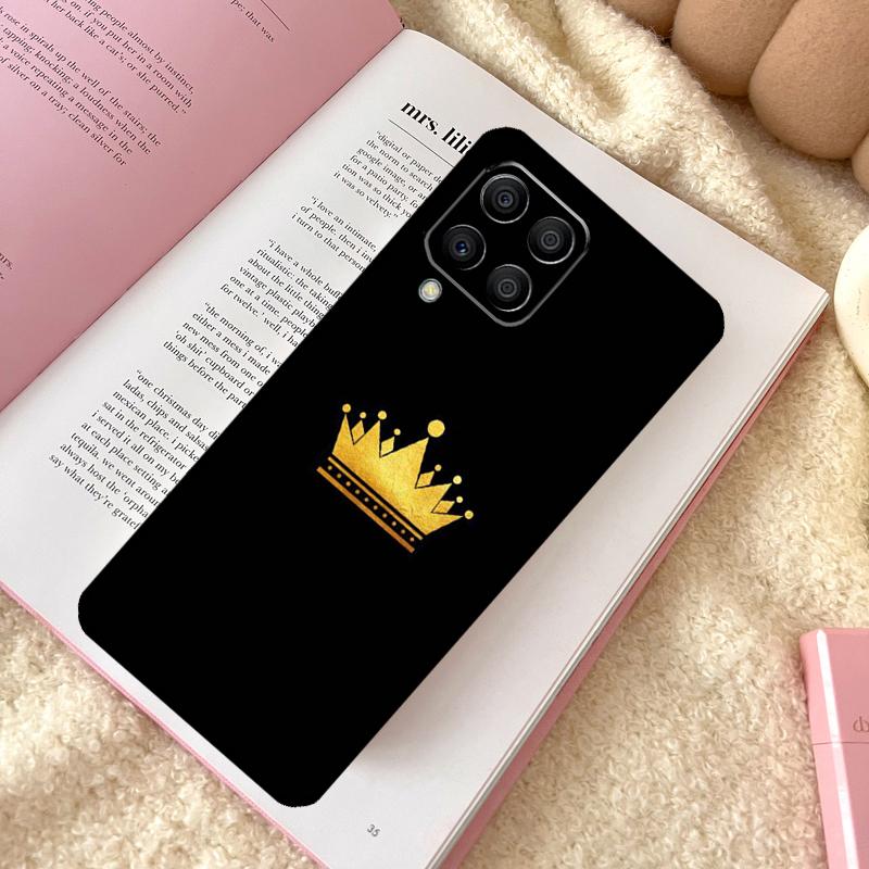 Queen King Crown Case For Samsung Galaxy M31 M13 M11 M12 M14 M15 M06 M16 M36 M56 M53 M32 M52 M35 M55 M34 M54