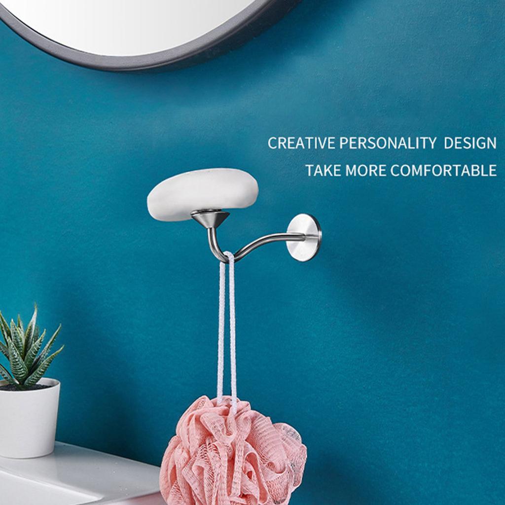 Magnetische Seifenschale aus Edelstahl, abtropfender Seifenständer, Wandmontage, Seifenhalter, Haken für Zuhause, Wohnheime und Hotelgebrauch