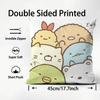 Cartoon S-Sumikko G-Gurashi Anime Kissenbezug Musterbedruckte Kissenhülle für Wohnzimmer Sofa Kissenbezug & Schlafzimmer Dekoration