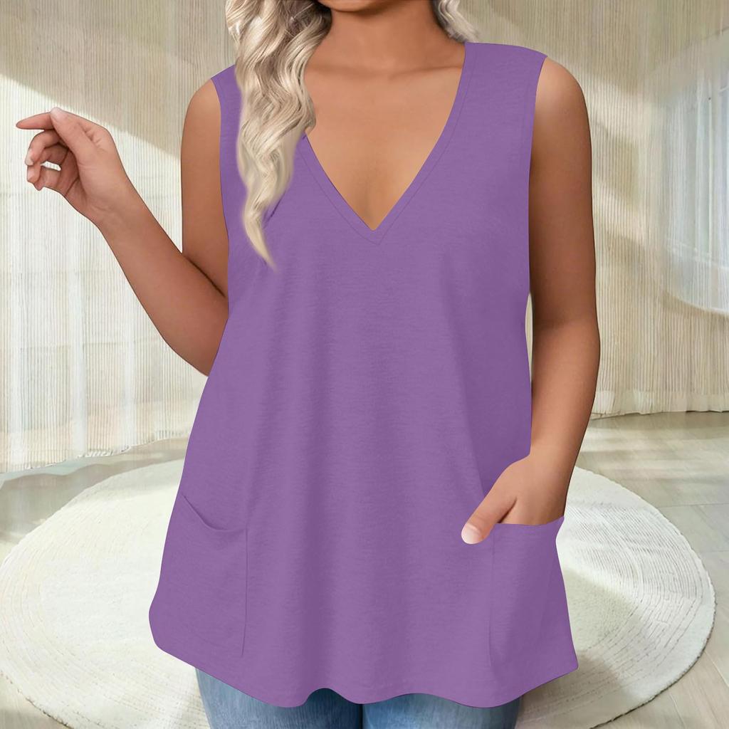 Womens Tank Top Dressy Casual Shirts Summer Loose Fit Camisole Cute Trendy Clothes Sleeveless Blouses