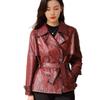 Neue Herbst und Winter Haining Echte Leder Jacke frauen Kurze Schlanke Schlanke Schaffell Anzug Kragen Jacke Leder Jacke
