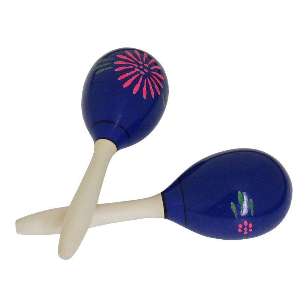 HOSCO Maracas, Egg Shape, Blue, 85 x 270mm, HP-MR-O/BL
