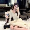 Women's Slim-Fit Lace Patchwork V-Neck Long-Sleeve T-Shirt, Autumn/Winter, Waist-Cinching, Pure Style, Ideal Tight Inner Layer