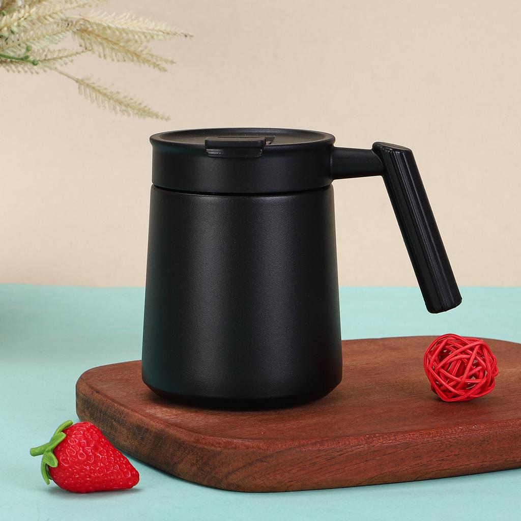 Simple portable coffee pot Stainless steel thermos cup High value direct drink Portable office handle teapot