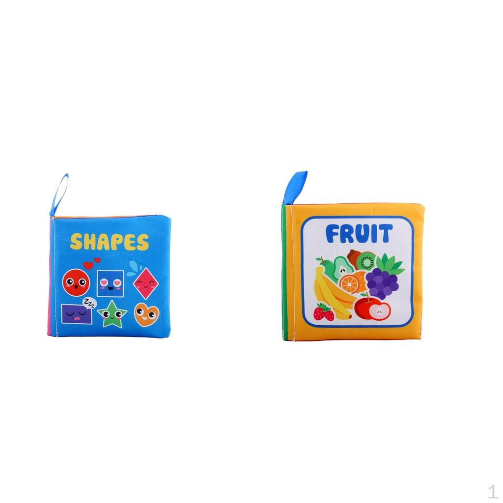 2pcs Cloth Books Early Education Puzzle Boy Girl 0-24 Months