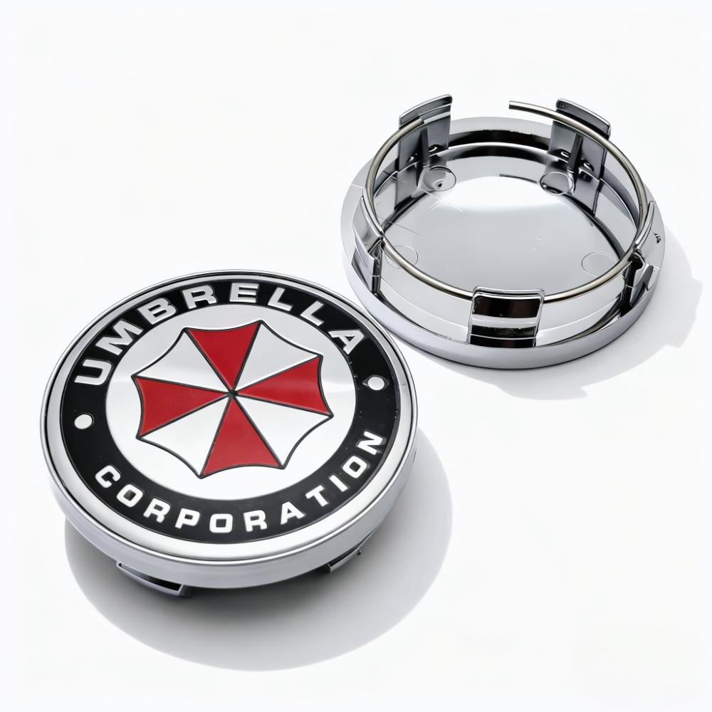 4pcs 58MM 54MM Umbrella Logo Emblem Badge Car Wheel Center Caps Wheel Hubcaps Rim Hub Center Dust Cover Replace Car Accessories