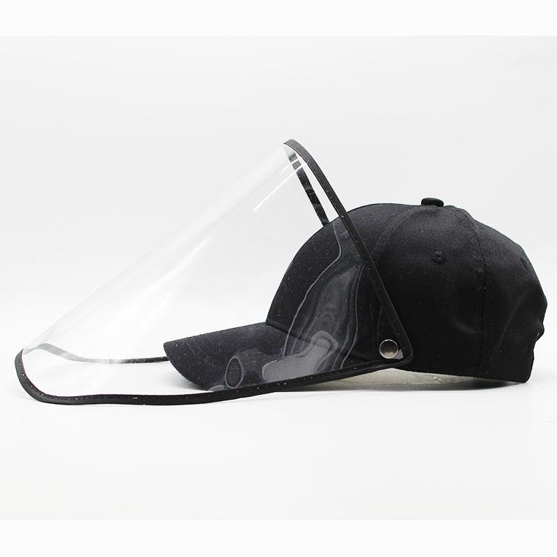 Baseball cap, sun protection, eye protection, comprehensive anti-droplet cap, peaked cap, versatile face mask cap, black hat.
