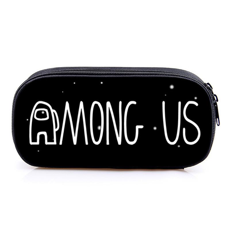 Among Us Game Characters Print Single Layer Stationery Storage Bag For Students