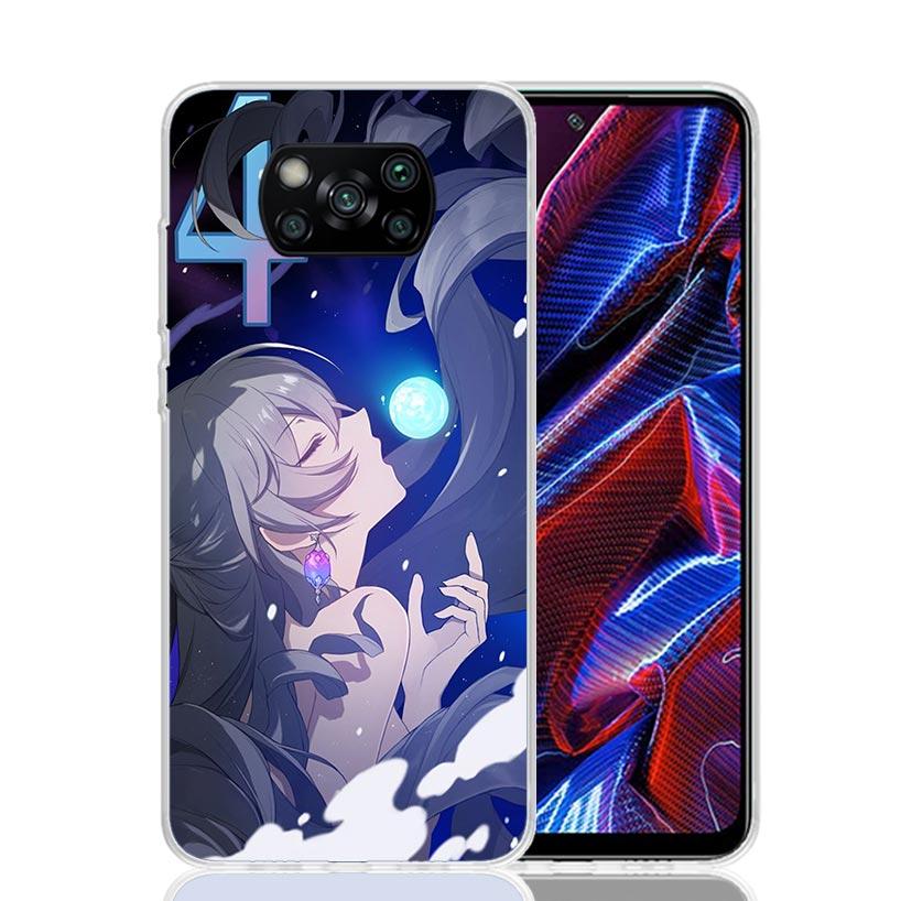 Honkai Star Rail Bronya Rand Phone Case For Xiaomi Poco X7 X6 X5 Pro F7 Ultra Redmi 15C 15 13 13C 12 12C 10 10A 10C 9 9A 9C 9T C