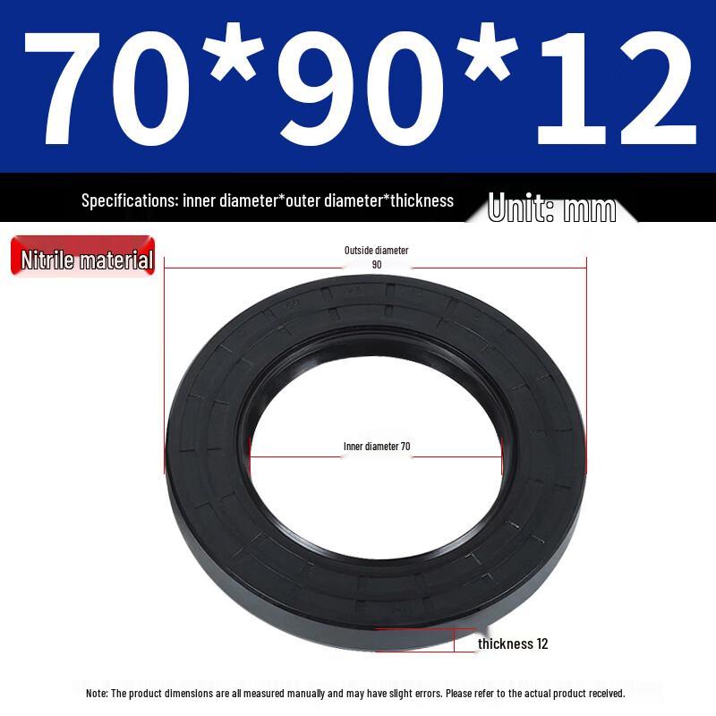 Nitrile Double-Lip Oil and Water Seal Kit