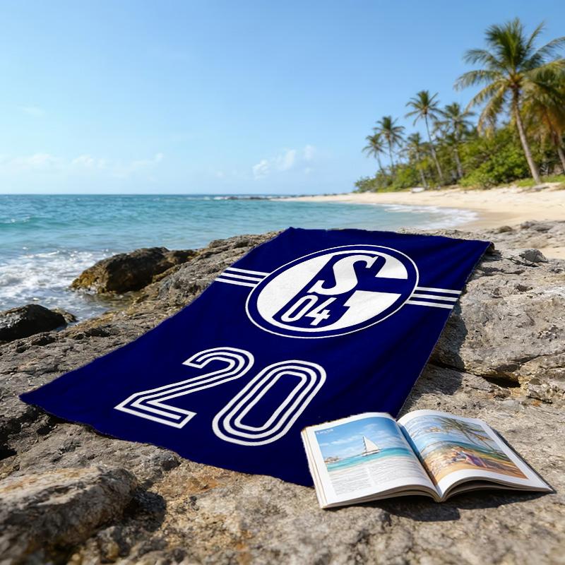 1 pezzo Squadra di Calcio (48) Asciugamano da Spiaggia, Attrezzatura da Spiaggia e Piscina sul Mare, Fantasia alla Moda, Rettangolare, Essenziali da Viaggio