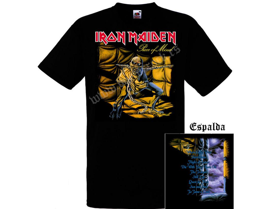 

Camiseta Iron Maiden Piece Of Mind Album Cover - Classic Heavy Metal Band Merch XL
