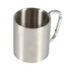 Edelstahl Tragbecher Reise Camping Wandern Outdoor-Sportarten Wasserbecher mit Griff