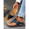 Flop Fashion Flip Thong Womens Sandals Cutout Design Soft Sole Slope Heel Metallic Embellishment Comfortable Beach Flip Flops Womens Sandals
