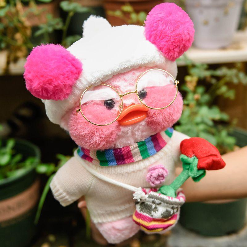 Cafe 30cm Lalafanfan Mimi Yellow Duck Costume Wearing Plush Toys Stuffed Doll