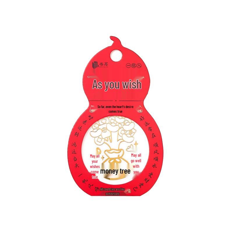 Chinese Style Auspicious Characters Metal Stickers for DIY Phone Case Decoration