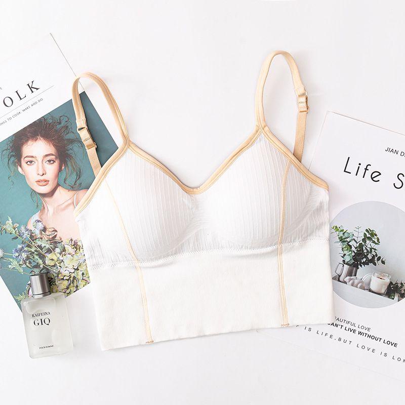 Comfortable Scoop Bralette Tops With U Back And Adjustable Straps For Women